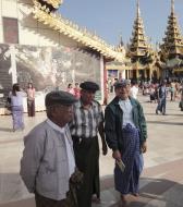 Asisbiz Shwedagon Pagoda new year celibrations with old friends Yangon Myanmar 01