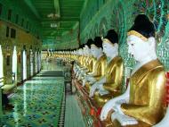 Asisbiz Sagaing U Min Thounzeh Pagoda many faces of the Buddha Dec 2000 06