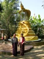 Asisbiz U To near Hle Guu dragon protecting the Buddha statue 2010 05