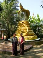 Asisbiz U To near Hle Guu dragon protecting the Buddha statue 2010 06