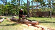 Asisbiz Step by step guide on how to cut straight using chainsaw to produce coco lumber Philippines 07