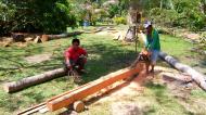 Asisbiz Step by step guide on how to cut straight using chainsaw to produce coco lumber Philippines 10