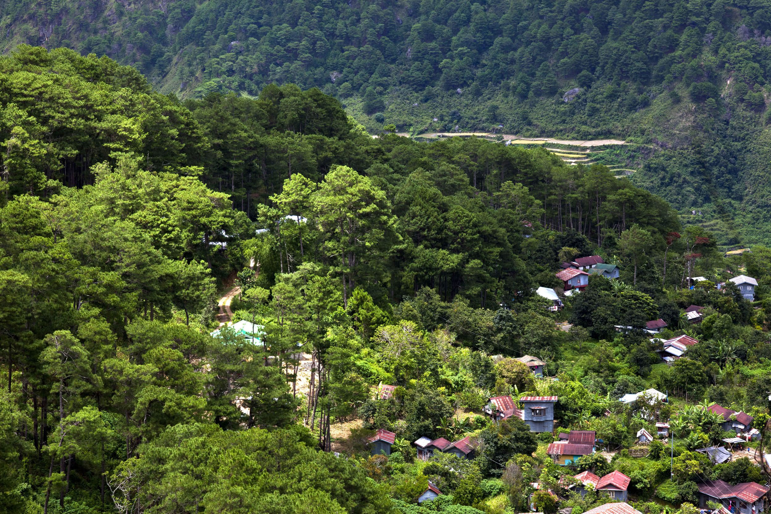 Asisbiz Sagada town panoramic mountain views Mountain Province northern ...