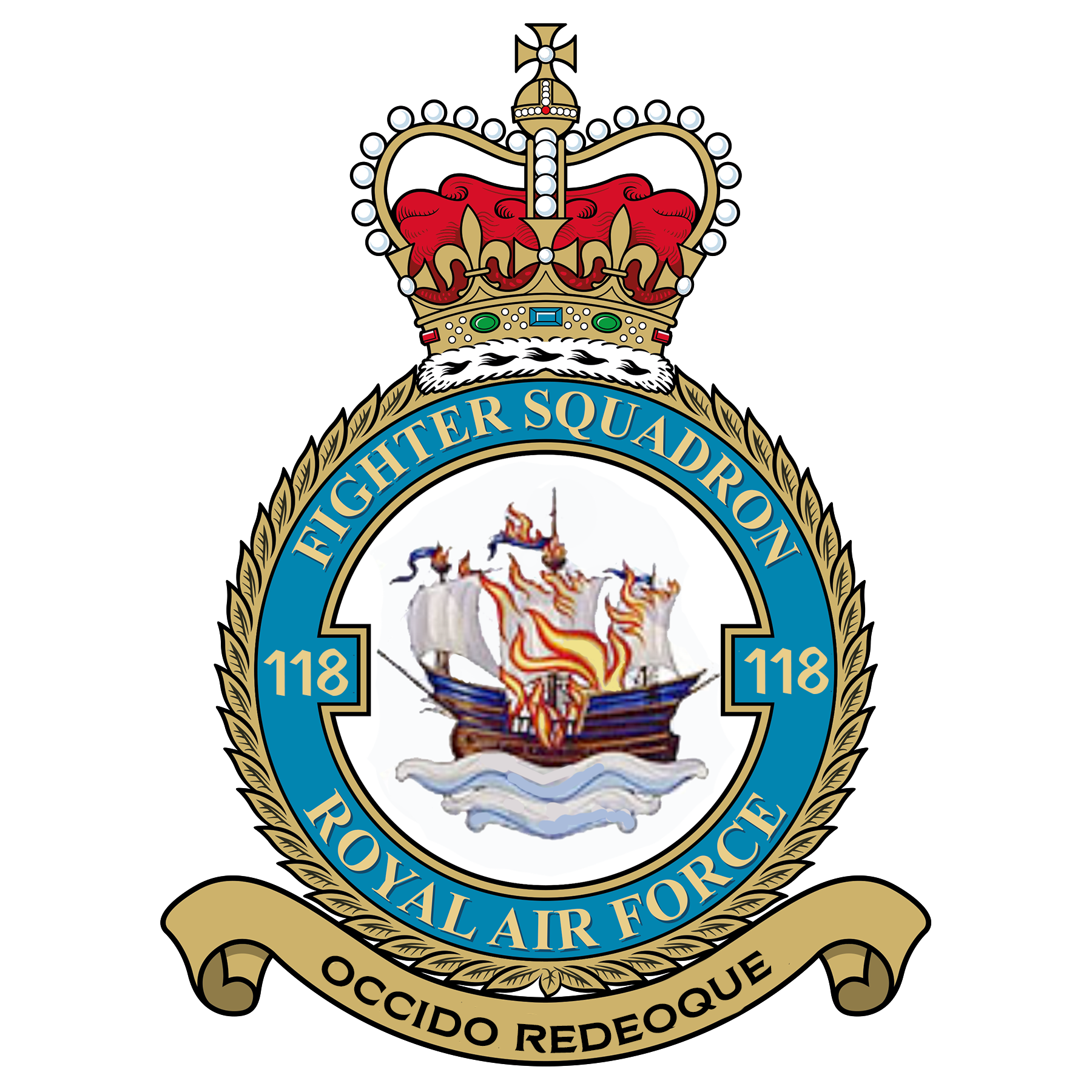 RAF No. 118sqn Crest