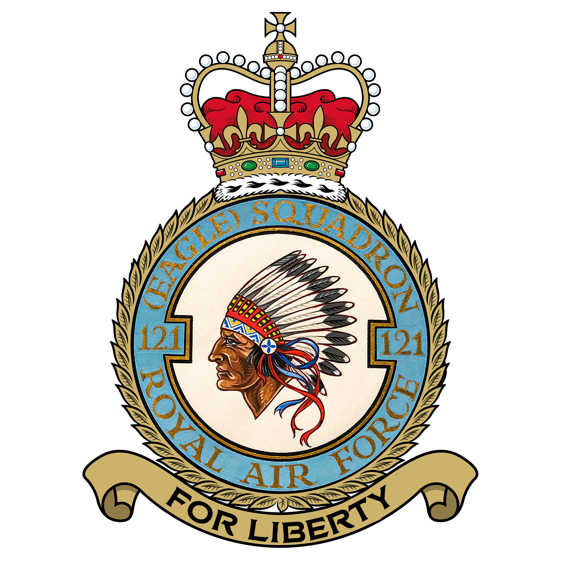 RAF No. 121sqn Crest