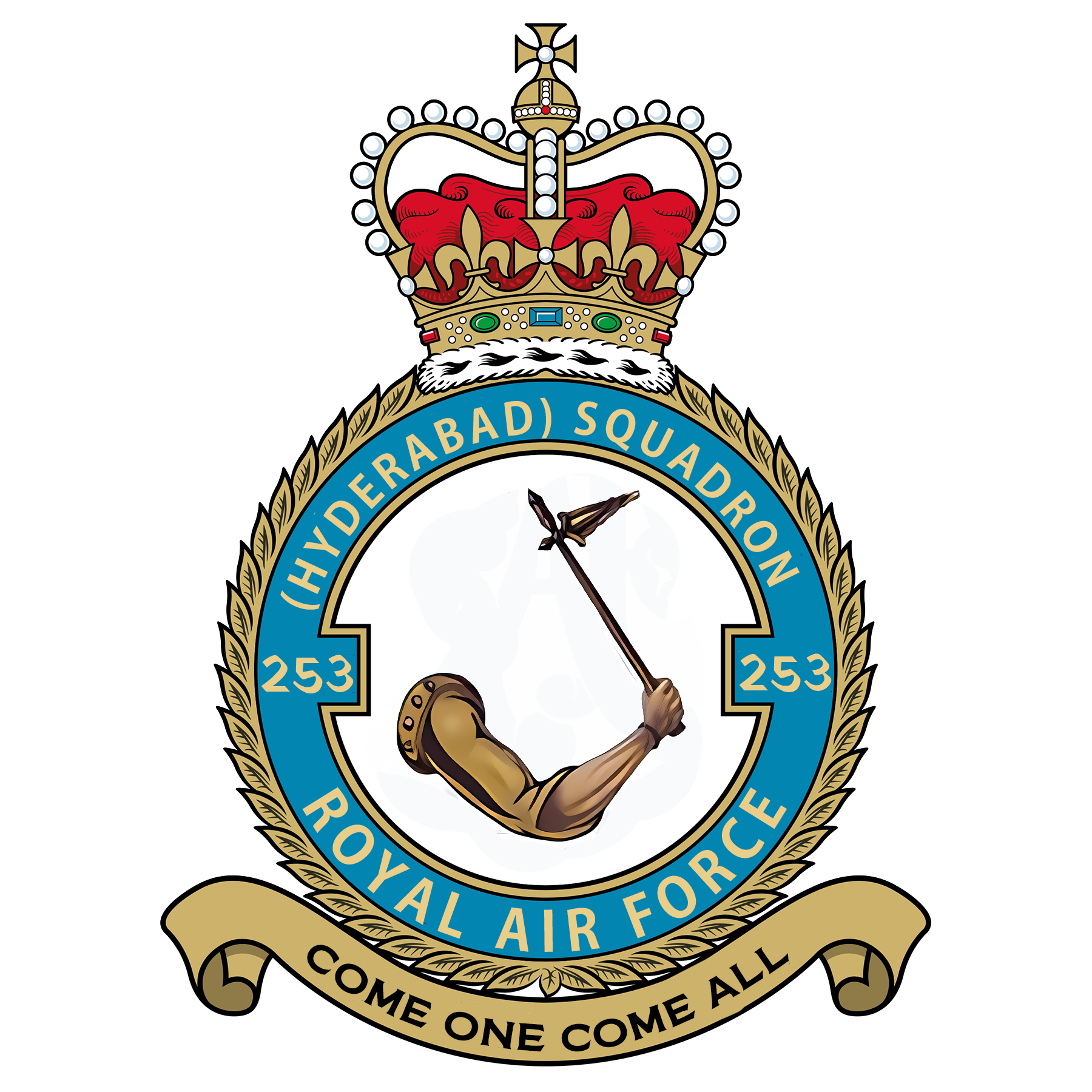 RAF No 253 (Hyderabad State) Squadron Crest