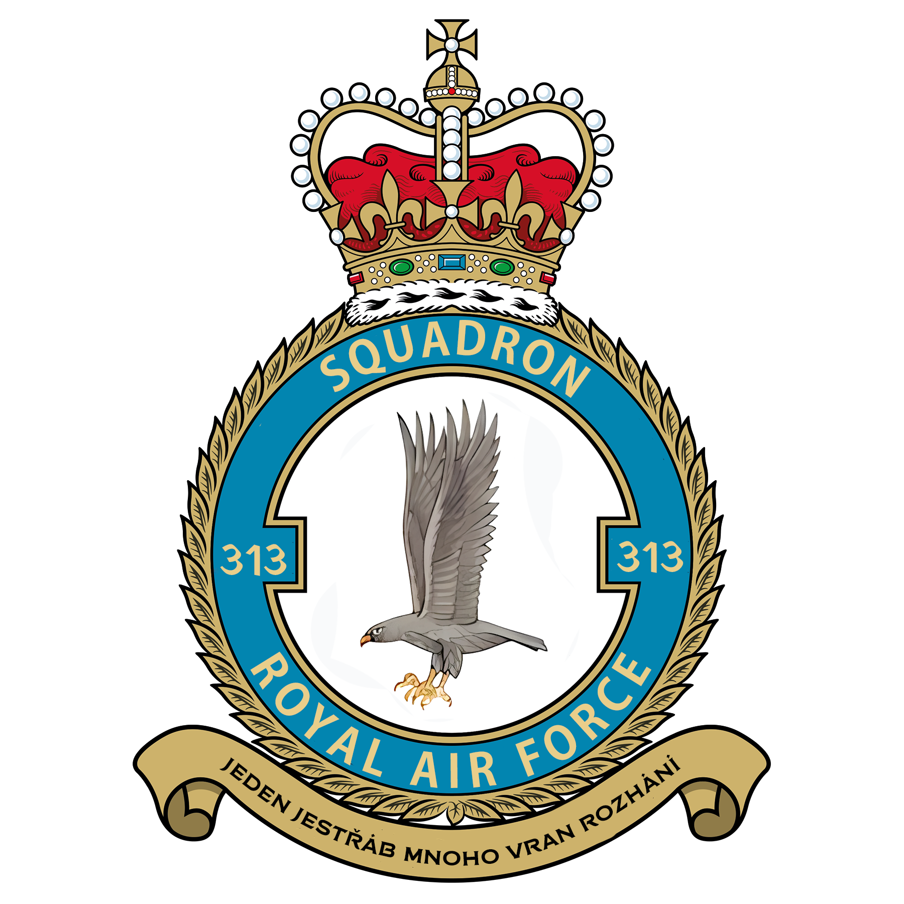 RAF No 313 (Czechoslovak) Squadron Crest