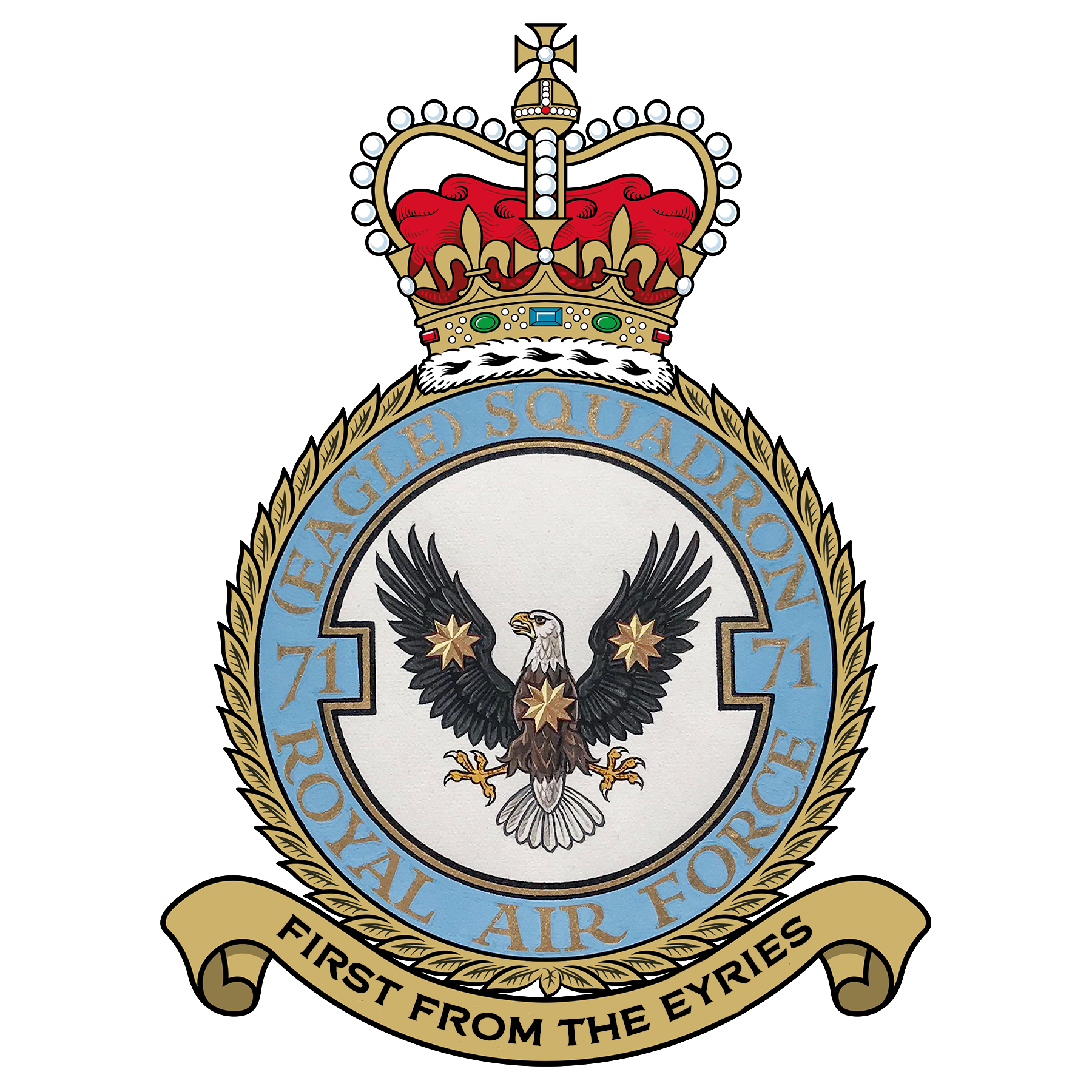 RAF No. 71sqn Crest