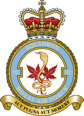 RAF No. 92sqn Crest