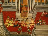 Asisbiz Grand Palace Gold leaf Buddhist artwork Bangkok Thailand 04
