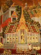 Asisbiz Grand Palace Gold leaf Buddhist artwork Bangkok Thailand 09