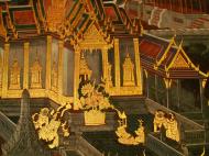 Asisbiz Grand Palace Gold leaf Buddhist artwork Bangkok Thailand 20