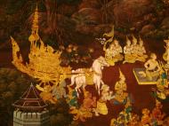 Asisbiz Grand Palace Gold leaf Buddhist artwork Bangkok Thailand 21