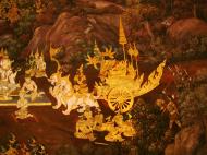 Asisbiz Grand Palace Gold leaf Buddhist artwork Bangkok Thailand 24