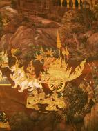 Asisbiz Grand Palace Gold leaf Buddhist artwork Bangkok Thailand 25