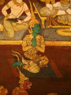 Asisbiz Grand Palace Gold leaf Buddhist artwork Bangkok Thailand 28