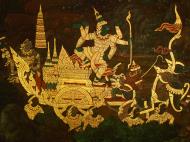 Asisbiz Grand Palace Gold leaf Buddhist artwork Bangkok Thailand 29
