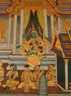 Asisbiz Grand Palace Gold leaf Buddhist artwork Bangkok Thailand 36