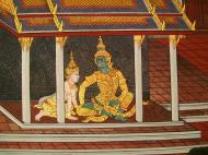 Asisbiz Grand Palace Gold leaf Buddhist artwork Bangkok Thailand 37