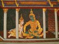 Asisbiz Grand Palace Gold leaf Buddhist artwork Bangkok Thailand 38