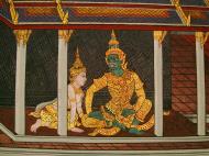 Asisbiz Grand Palace Gold leaf Buddhist artwork Bangkok Thailand 39