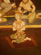Asisbiz Grand Palace Gold leaf Buddhist artwork Bangkok Thailand 44