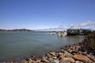 Asisbiz Sausalito boardwalk looking east over Richardson Bay San Francisco California July 2011 01