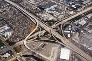 Asisbiz Taken at 2,000 feet the iconic American Freeway system Harbor Fwy 110 and Gardena Fwy California 01