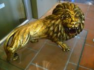 Asisbiz HCMC Museum exhibits antique golden lion 2009 01