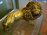 Asisbiz HCMC Museum exhibits antique golden lion 2009 02