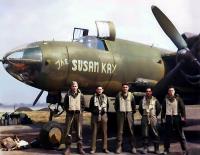 Asisbiz 42 95806 B 26B Marauder 9AF 391BG572BS P2M The Susan Kay with crew England 11th Apr 1944