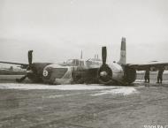 Asisbiz 41 39204 Douglas A 26B Invader 9AF 386BG555BS 3 belly landed near St Trond A 92 Belgium Apr 11 1945