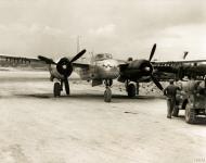 Asisbiz Douglas A 26 Invader 7AF 41BG48BS first USAAF aircraft to land at Okinawa Ryukyu islands Japan 8th July 1945 FRE11132