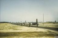 Asisbiz Douglas A 26B Invaders 9AF 386BG line up for take off at St Trond Belgium 1945 FRE7295