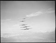 Asisbiz RAAF Avro Anson A4 5 in a formation flight over the Richmond Sydney area NSW Australia 02