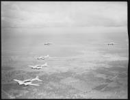 Asisbiz RAAF Avro Anson A4 5 in a formation flight over the Richmond Sydney area NSW Australia 04