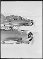 Asisbiz RAAF CAC CA 9 Wirraway A20 11 A20 4 with A20 10 during a training flight over NSW Australia 02