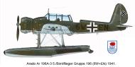 Asisbiz Arado Ar 196A2 5.BoFlGr196 6W+EN Aalborg Denmark 1941 0B