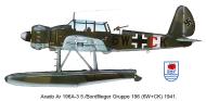 Asisbiz Arado Ar 196A3 5.BoFlGr196 6W+CK Aalborg Denmark 1941 0A
