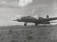 Asisbiz 42 5910 B 17F Fortress 8AF 305BG365BS Hellcat takes off from its base in England 2nd Feb 1944 01