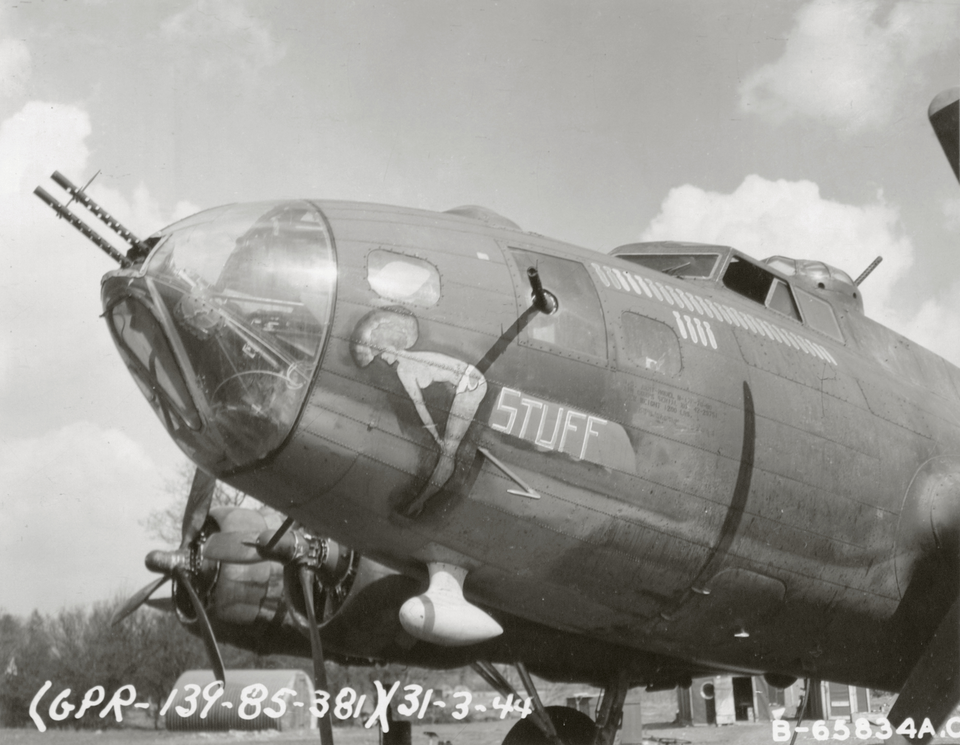 Asisbiz 42 29751 B-17F Fortress 8AF 381BG534BS GDD Stuff aka Miss ...