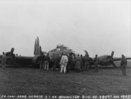 Asisbiz 42 30177 B 17F Fortress 8AF 447BG711BS IRA belly landed at Honnington 3rd Jan 1944 FRE1766