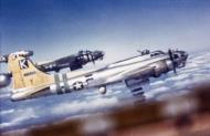 Asisbiz 44 8333 B 17G Fortress 8AF 487BG837BS 4FY Mickey Ship on the bomb run Plauen 8th Apr 1945 FRE1776