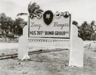 Asisbiz 307th Bombardment Group sign post