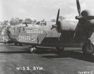 Asisbiz 41 23966 B 24D Liberator 307BG371BS Man O War nose art Henderson Guadalcanal Soloman Isls May 1944 01