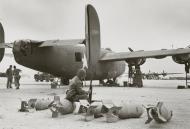 Asisbiz 41 23980 B 24D Liberator 13AF 307BG at Midway Isl preparing for mission to Wake 24th Dec 1942 01