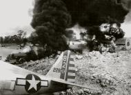 Asisbiz 44 40976 B 24J Liberator 13AF 307BG372BS destroyed by fire on Munda New Georgia 1944 05