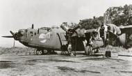 Asisbiz Consolidated B 24J Liberator 7AF 307BG under going engine maintenance at Guadalcanal 1943 01