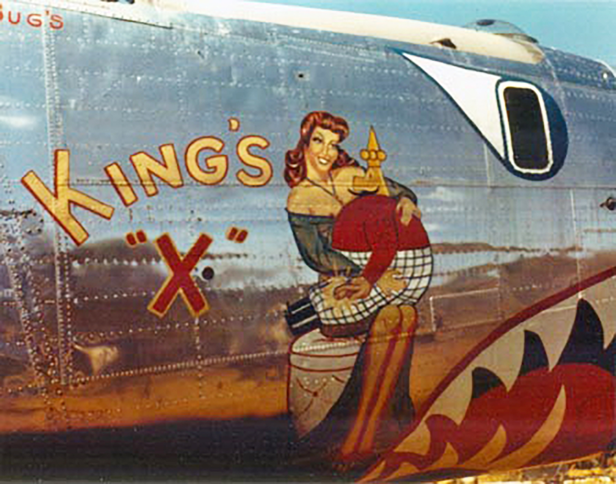 Asisbiz 44 40584 B-24J Liberator 14AF 308BG375BS The Kings X Nose Art ...