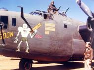 Asisbiz 41 24183 B 24D Liberator 14AF 308BG374BS The Goon with crew nose art left side Chengkung China 8th Aug 1944 01